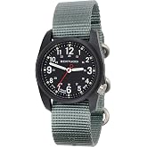 Bertucci Dx3 Field - Black Dial / Black Case- 354 Vintage Drab Nylon Band