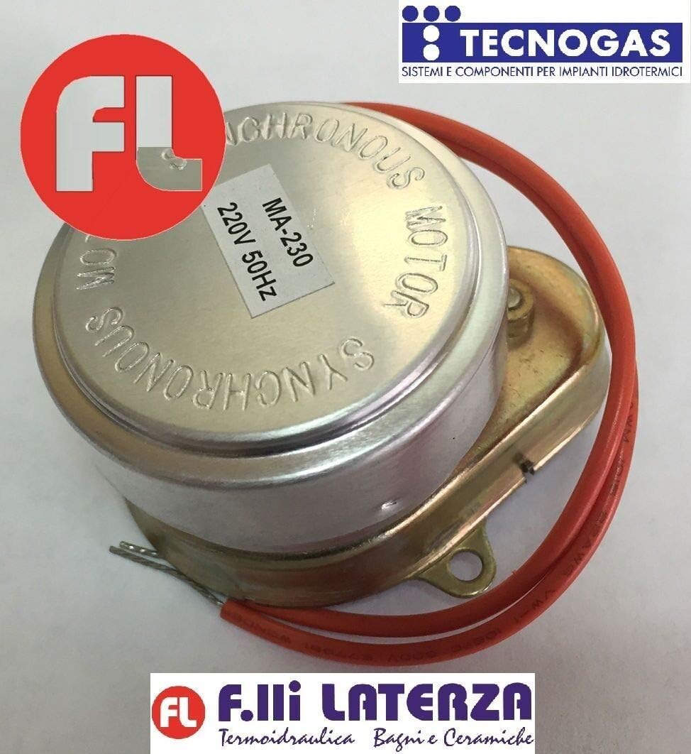 Motore Synchron Per Valvola Motorizzata - 230V 50Hz 5 RPM, Ricambio Per Valvole Di Zona
