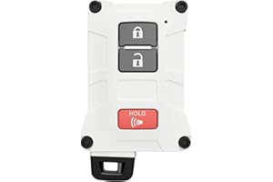 DUBBS HARDWARE Tacoma Accessories 2016-2022 3rd Gen Tacoma - Key Fob Case Upgrade Mod - Compatible with Toyota Tacoma, 20-21 4Runner, 20-21 Tundra (White, Black Screws)