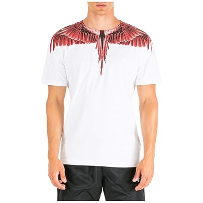MARCELO BURLON Men's Ghost Wings T-Shirt Bianco Nigeria Ubuy
