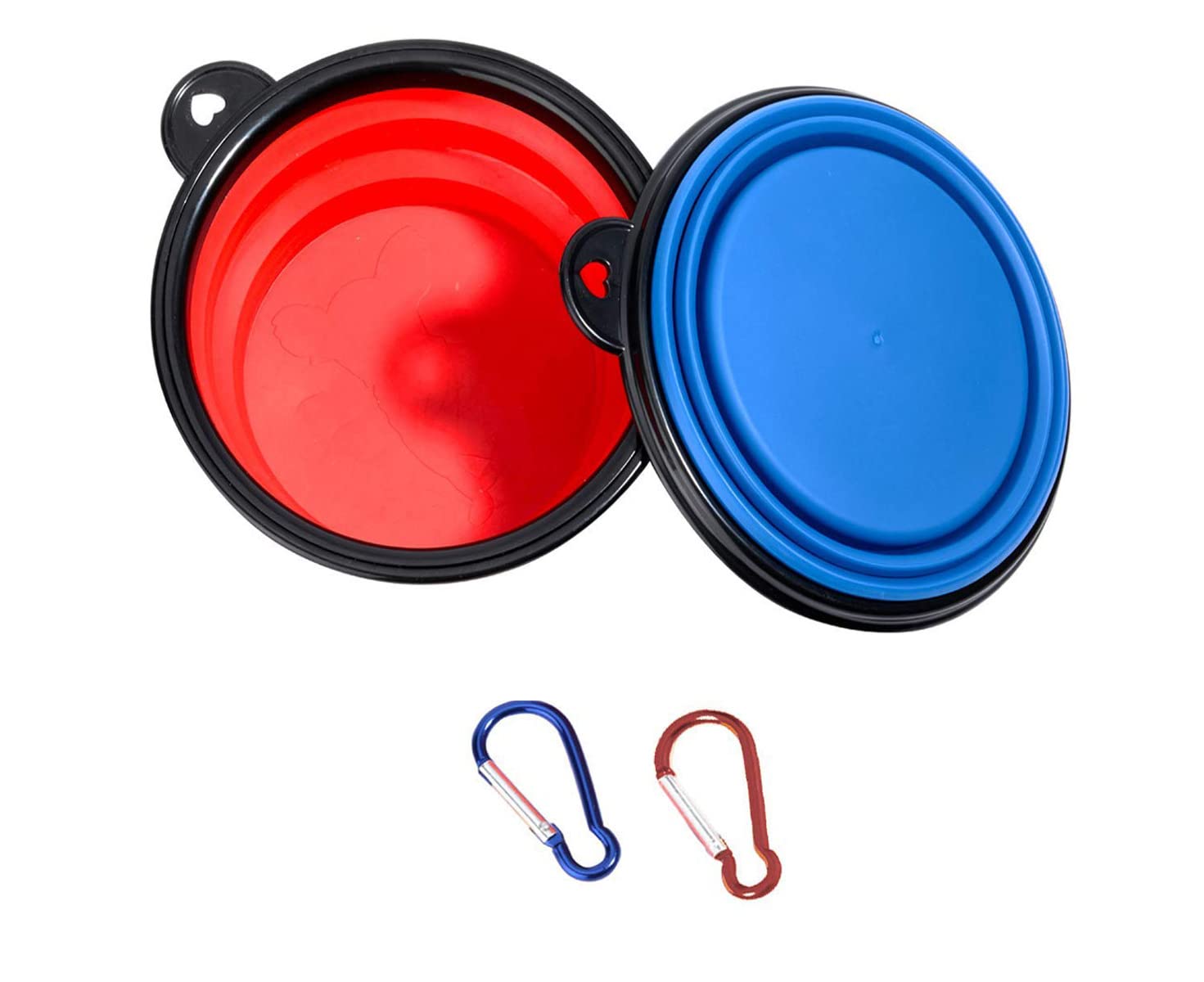2pk Collapsible Dog Bowls
