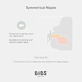 BIBS Colour Dummy 0-6 Months 4-Pack Symmetrical Teat Blush Mix view 4
