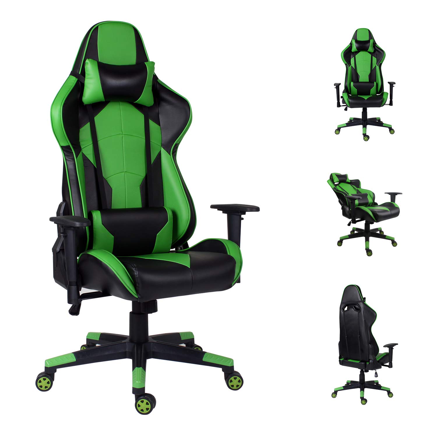 Euco Office Chair Gaming Chair Racing Style Leather Computer Chair Ergonomics Pc Chair High Back Reclining Executive Desk Chair With Adjustable Armrest And Lumbar Support Buy Online In Saint Vincent And The Grenadines