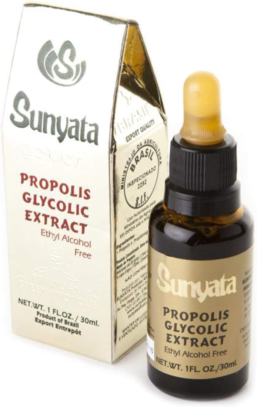 Bee Propolis - Glycolic - Green Brazilian Propolis by Sunyata (GOLD) - 12 X 30 ml