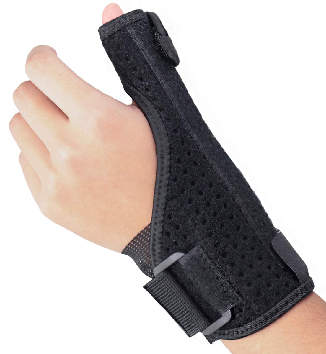 YJZQ Medical Breathable Wrist Thumb Brace Stabilised Thumb Splint Strap Hand Support Relief For Carpal Tunnel Syndrome, Arthritis, Tendonitis, Tenosynovitis, Repetitive Strain Injury,Right