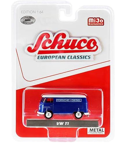 Amazon.com: Schuco 452026800 VW T1 Lowrider Porsche 1:64