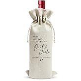 Pairs Well with Becoming an Aunt Uncle Wine Bags Baby Announcement to Auntie Uncle Wine Bag Gender Neutral Pregnancy Gifts for Auntie New Aunt Gifts Baby Shower Party Decorations - JK0495
