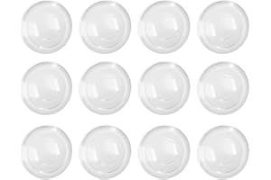 SMALIBAL Clear Plastic Outlet Covers, 12 Pack Shock Prevention Child Safe Easy Install Electrical Protector Safety Improved Baby Outlet Plug Covers (Transparent)