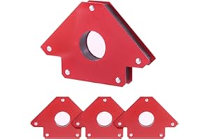 Swpeet 4Pcs 3 Inch Types Arrow Welding Magnet Set, 25lbs Welding Magnets and Clamps, 3" Arc Welding Electrode Holders, 45, 90