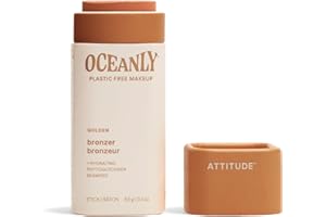ATTITUDE Oceanly Lightweight Bronzer Stick, Titanium Dioxide-Free, Made in Canada, EWG Verified, Plastic-Free, Vegan Makeup, 