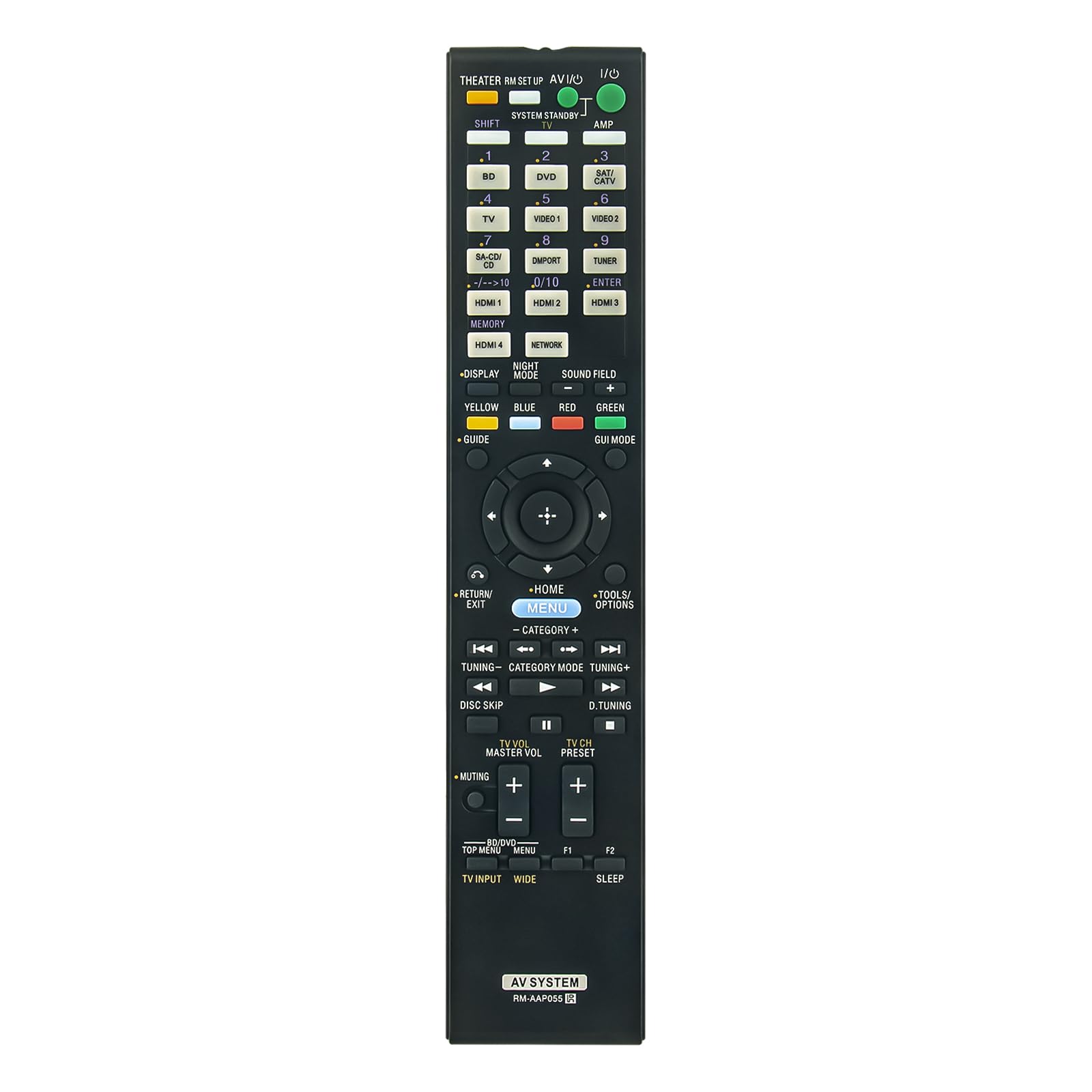 VINABTY New RM-AAP055 Replacement Remote Control fit for ﻿SONY Multi Channel AVReceiver RM-AAP055 RMAAP055 STRDN2010 STR-DN2010 Remote Controller