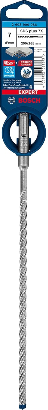 Bosch EXPERT SDS plus-7X Hammer Drill Bit 7 mm Carbide Long Life view 2