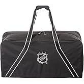 NHL Durable 30 Inch Black Equipment Bag with Roomy Compartment Lightweight Large Duffle Bag for Travel