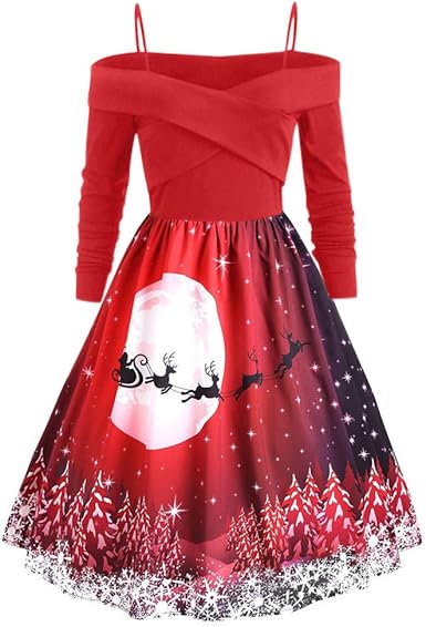 amazon ladies christmas dresses