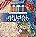 Animal Kingdom Adult Coloring Book Set With 24 Colored Pencils And Pencil Sharpener Included: Color Your Way To Calm