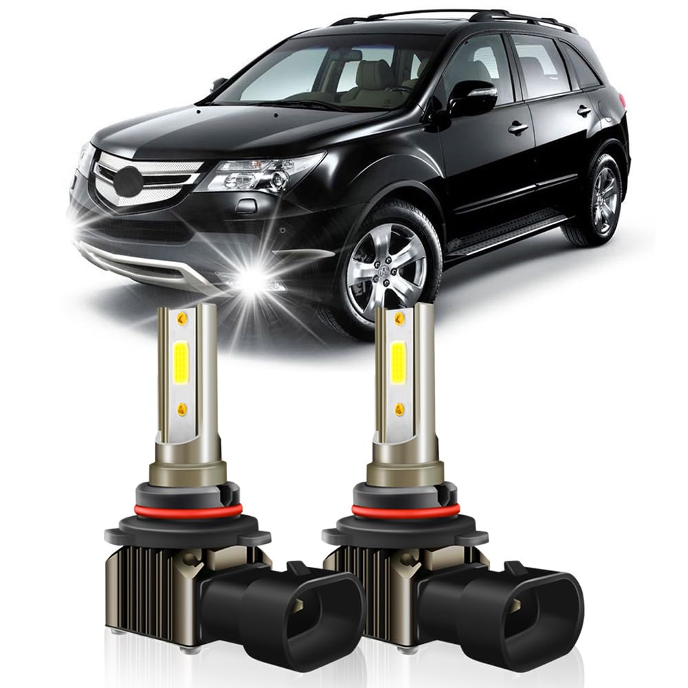 Photo 1 of TEENRAM Fog Lights Compatible For Acura MDX 2004 2005 2006 Fog Light Bulbs, 6000K Cool White, 8000LM Super Bright, Plug And Play, Pack of 2