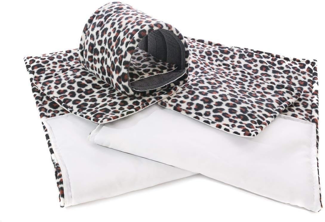 Guinea Pig, C&C and Ferplast Cage Fleece Liner Set. Grey.