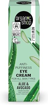 Organic Shop Avocado Aloe Eye Cream 30ml Anti-Puffiness Refreshing Tired Eyes view 2