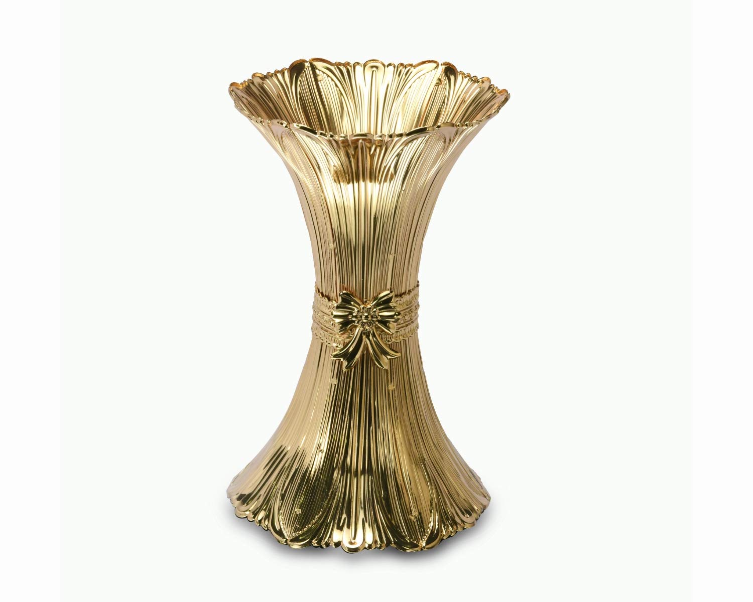 Buy Melange Beautiful Golden Flower Vase For Home Decoration Or