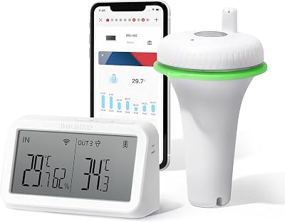 Inkbird IBS-P02R Floating Pool Thermometer with WiFi Gateway, 9 Channels