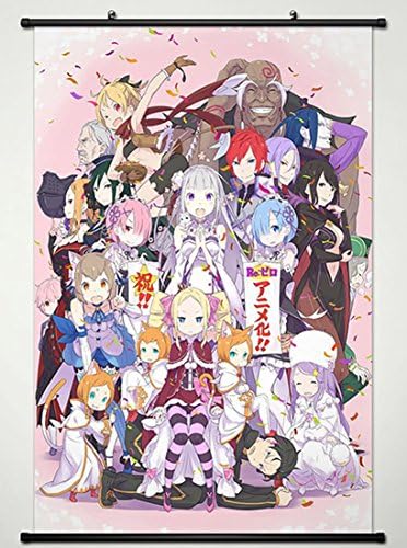 Amazon Com Wall Scroll Poster Fabric Painting For Anime Re Zero Amazon Com Wall Scroll Poster Fabric Painting For Anime Re Zero