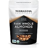 Terrasoul Superfoods Raw Unpasteurized Organic Almonds (Sproutable), 1 Pound