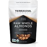 Terrasoul Superfoods Raw Unpasteurized Organic Almonds (Sproutable), 1 Pound