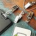 10 Pack - Premium Clothing Friendly ID Badge Clips - Metal Alligator Swivel Card Clip & Clear Plastic PVC Vinyl Strap with Button Snap Great for Name Tags & Access Badges by Specialist ID