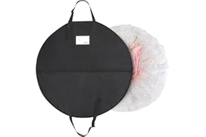 Univivi Tutu Dance Costume Garment Bag, 40 Inch Foldable Garment Bags for Hanging Clothes, Dress Up Storage Bag with Full Zipper for Children Girls