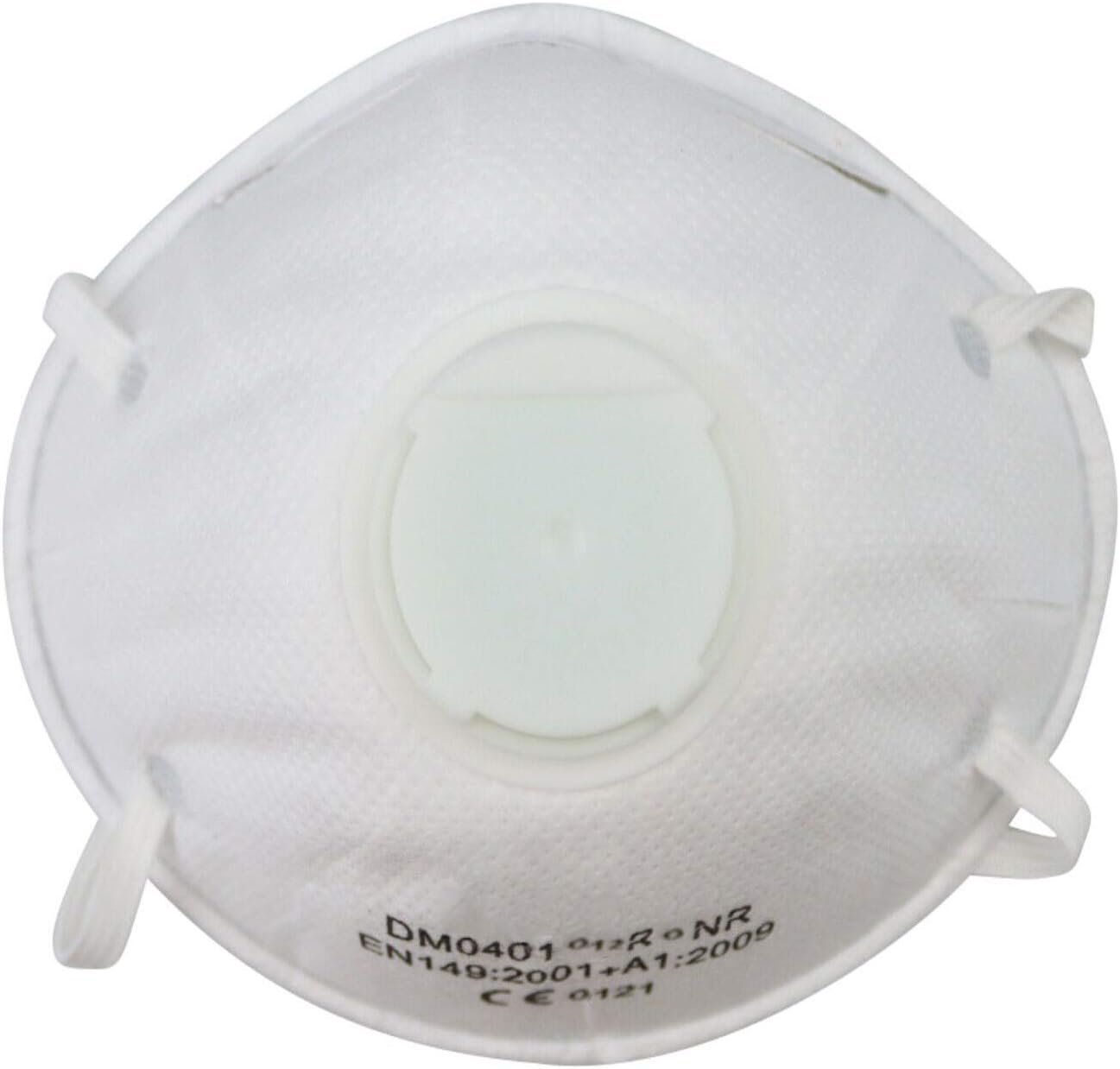 Moulded Valved Face Mask FFP2 NR Display Box 10pk FFP2 NR face Masks. Up to 12 Times Protection Against fine Non-Toxic dusts, Fibres and aqueous Mists. Moulded & valved for Comfort During prolonged
