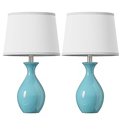 PARTPHONER Table Lamp Set of 2, Modern Ceramic