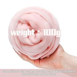 3.53oz Wool Roving Needle Felting Wool Pure