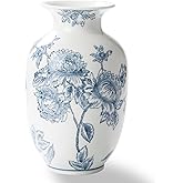 Magclay Blue and White Vase for Home Decor, Ceramic Chinoiserie Vase Decor, Porcelain Vases, Flowers and Branches