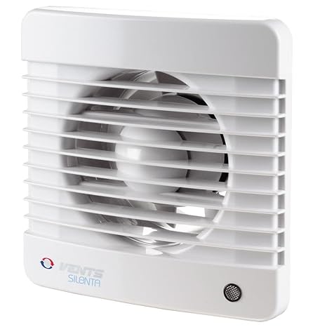 Geräuscharme Lüfter Ventilator Badlüfter Vents SILENTA-M TIMER, HYDRO Ø 100 mm, Nachlauf, Feuchtigkeitsensor Hydrosensor Kuge
