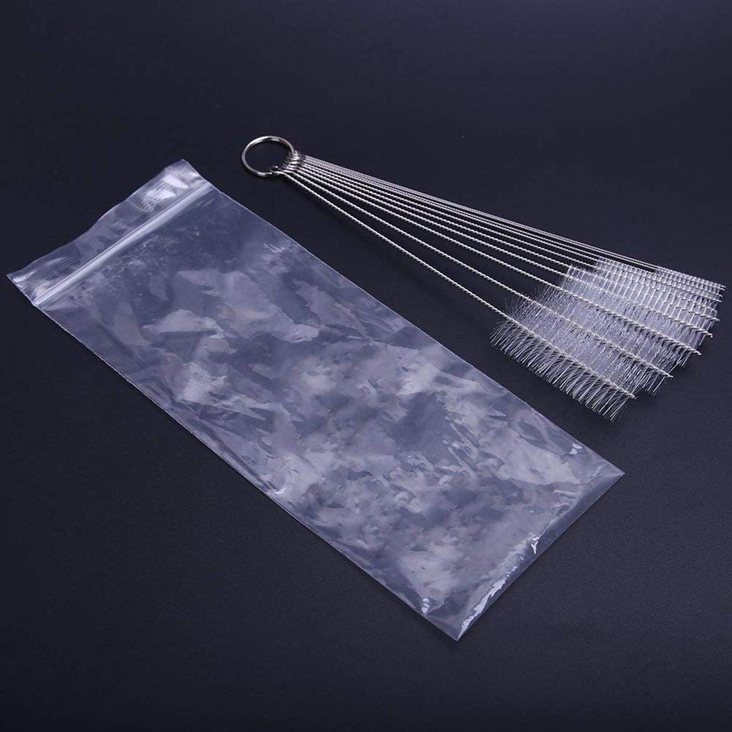 Crofull Baby Stainless Steel Feeding Bottle Straw Soft Handle Spiral Cleaning Brushes Bottle Accessories