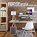 Pyle Ergonomic Standing Desk & PC Monitor Riser - Height Adjustable Laptop & Computer Table w/ Wide Keyboard Tray - Black Sit & Stand Desktop Workstation Converter for Office or Gaming Use - PDRIS12