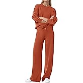 COCOMARTS Womens 2 Piece Lounge Sets Wide Leg Tracksuit Casual Sweatsuits Matching Set 2025 Fall Clothes Trendy Outfits