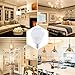 JandCase LED Globe Candelabra Light Bulbs, 2W(25W Equivalent), 250lm, Soft White 3000K, LED Bulbs for Ceiling Fan, E12 Base, Tiny G14 Bulbs, Not Dimmable, 6 Pack