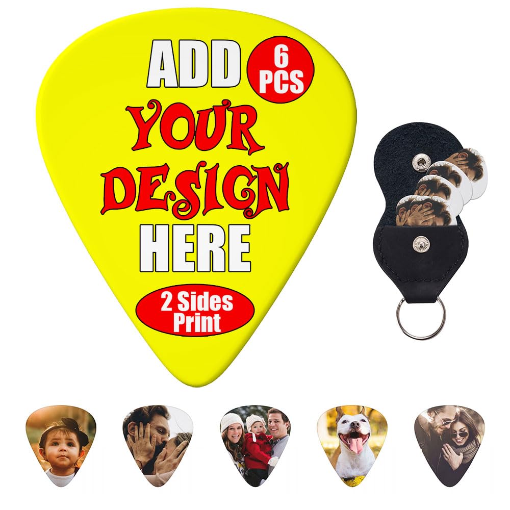GRAXILON Custom Guitar Picks 6-PCS Personalized Add