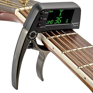 Afinador de guitarra Capo, 2 en 1 Afinador de guitarra Capo ...