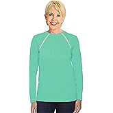 ComfyChemo® CHEMOWEAR : Women's Long Sleeve Chemotherapy Port Zipper Shirts