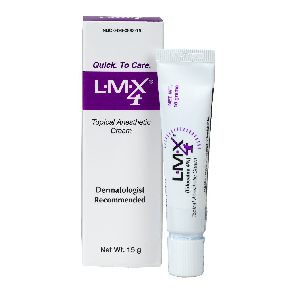 LMX4 Lidocaine Pain Relief Cream, 15g Tube – Topical, Fast Acting, Long Lasting use for Cuts, Scraps, Sunburn, Bites