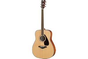 Yamaha FG820 Solid Top Acoustic Guitar, Natural, Dreadnought