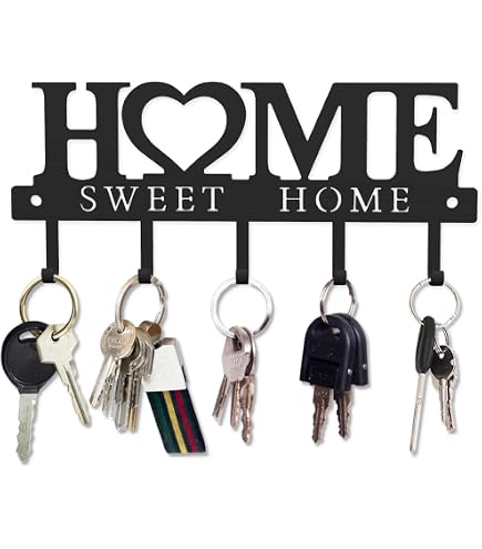Porte-clés Mural Viking En Bois - 30x20 Cm, 5 Crochets En Alliage, Pour Entrée, Bureau Ou Décoration (noir) - 8