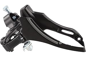 Front Derailleur for Mountain For Bike, 2x9 Speed Front Shifter Mechanism with Top Pull and Bottom Pull Compatible, Aluminum 