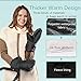 Warm Muff Stroller Gloves - INTIPAL Winter Anti-Freeze Extra Thick Waterproof Fabric Stroller Hand Muff - Black