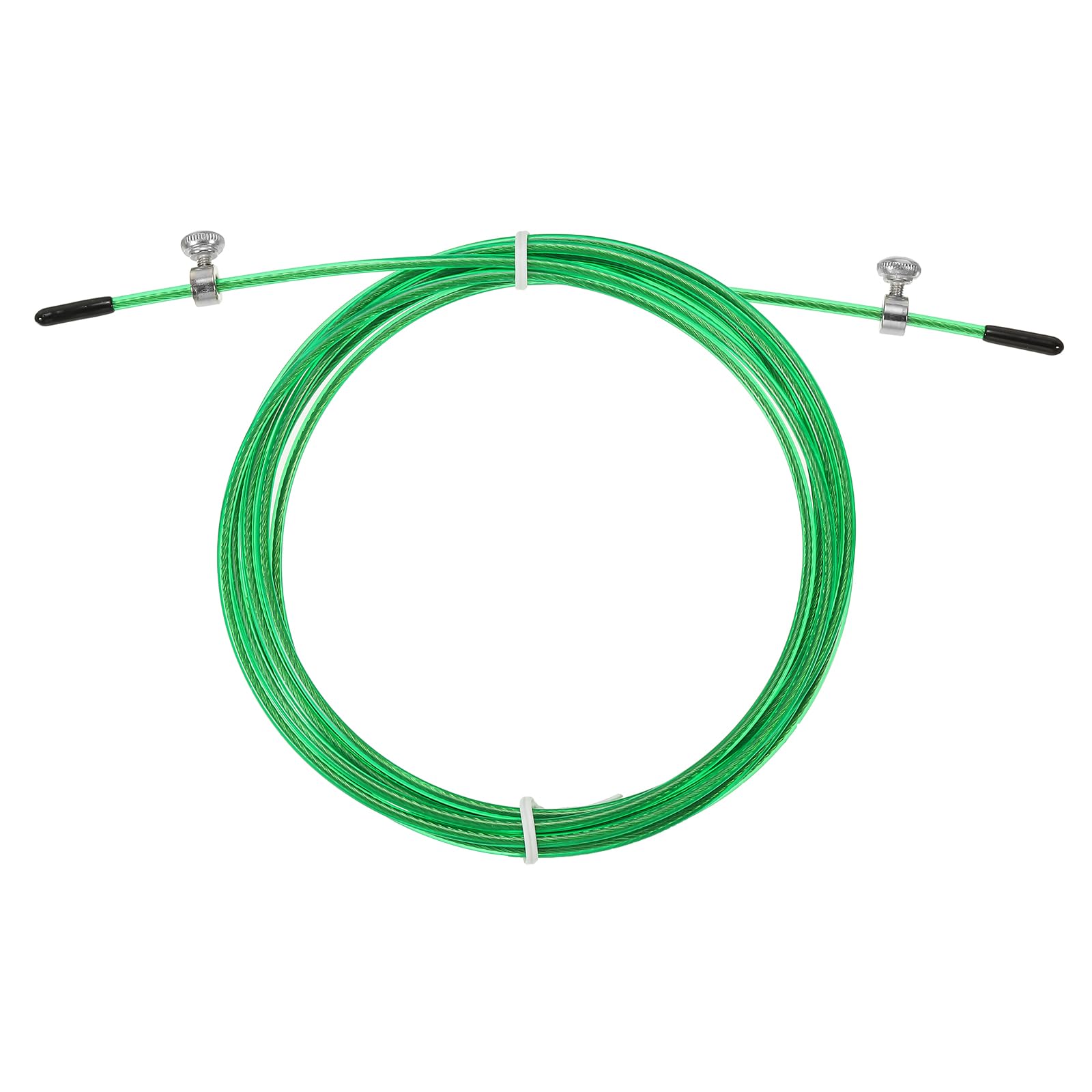 PATIKIL 10Ft Speed Jump Rope Replacement Cable, 2.5mm Professional Skipping Rope Steel Wire Replace for High Speed Jump Ropes, Green