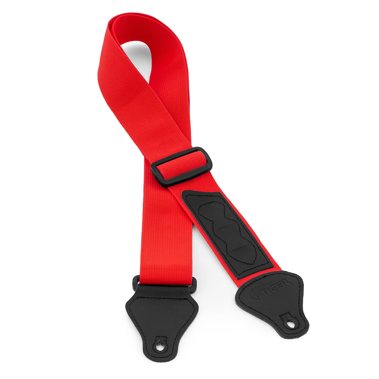 TIGER UAC4-RD Ukulele Strap for Soprano, Concert, Tenor and Baritone Ukes with Pick Holders Red