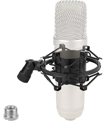 SUNMON Support Antichoc Avec Filtre Anti-pop Compatible Avec Microphone Podcast USB AT 2020, K670 K670 - Réduit Les Vibrations Et Le Bruit