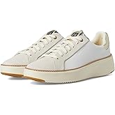 Cole Haan Grandprø Topspin Sneakers for Women - Lightweight Leather Upper - EVA Midsole - Rubber Toe White/Leo Print 10.5 B - Medium